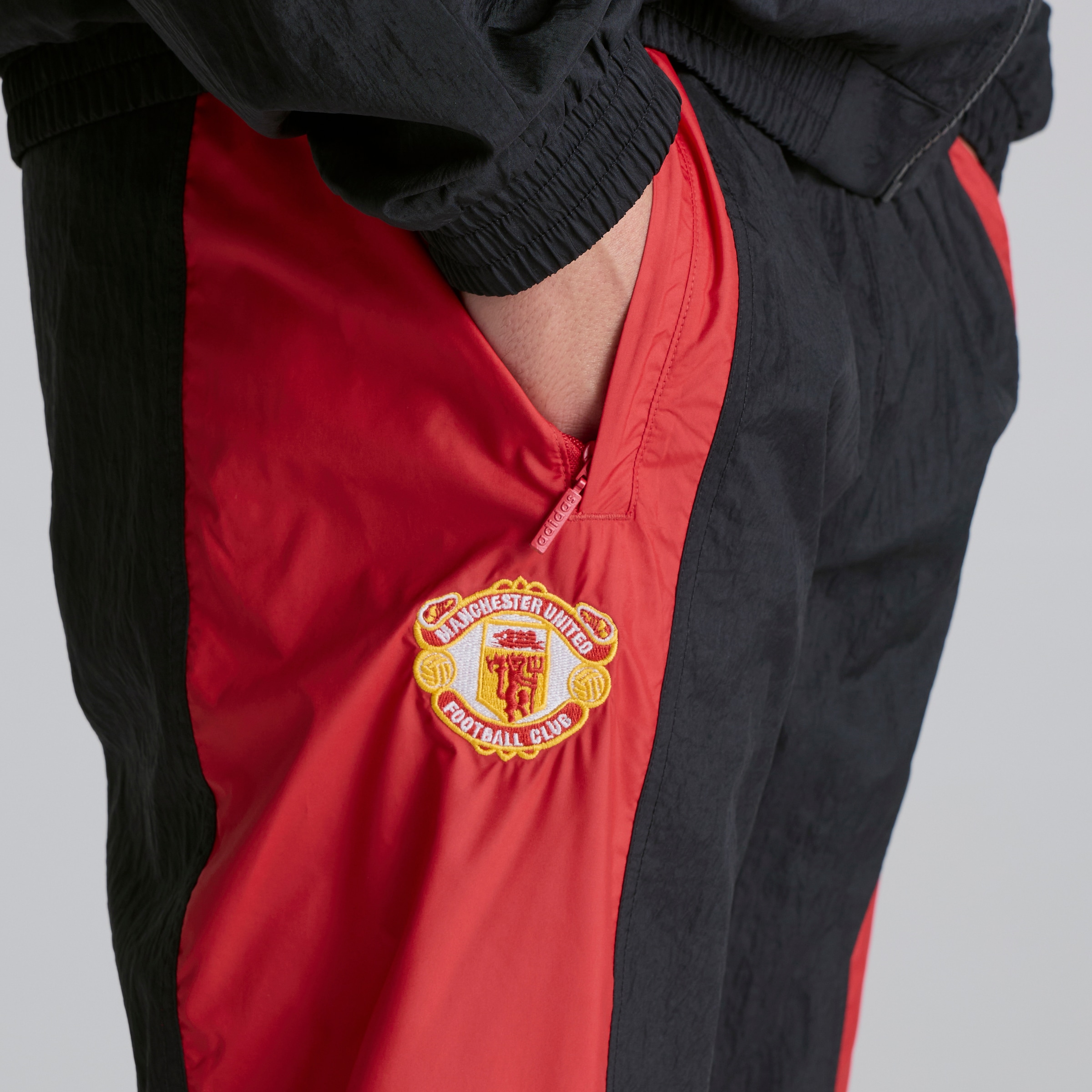 Manchester United x adidas EQT Track Pants Black Black Detail [4-5]