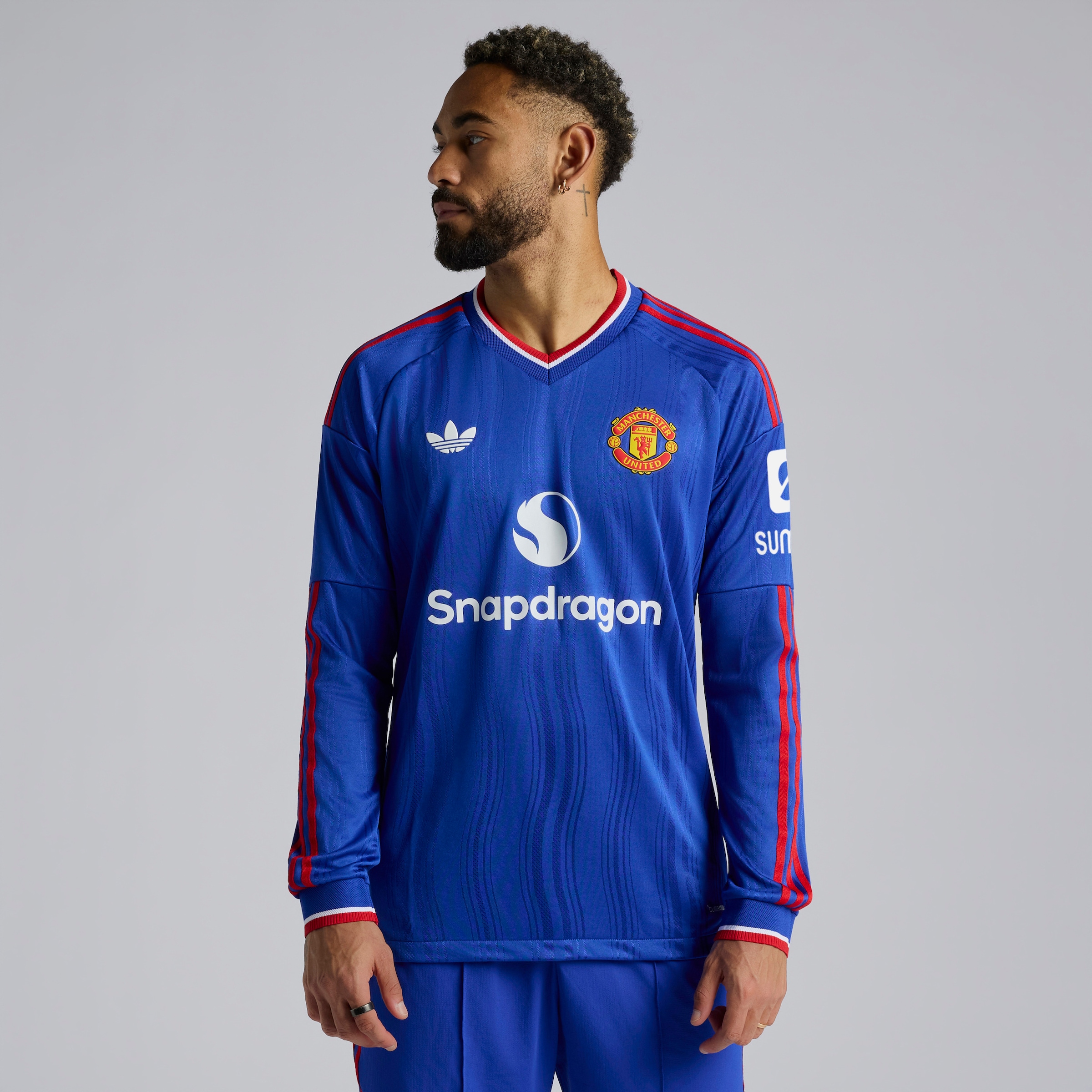 Manchester United 26/27 Away Authentic Long Sleeve Jersey Blue
