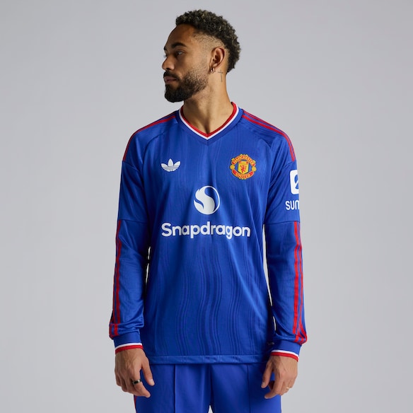 Manchester United 26/27 Away Authentic Long Sleeve Jersey Blue