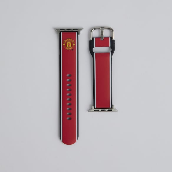 Manchester United Smart Watch Strap Red Black