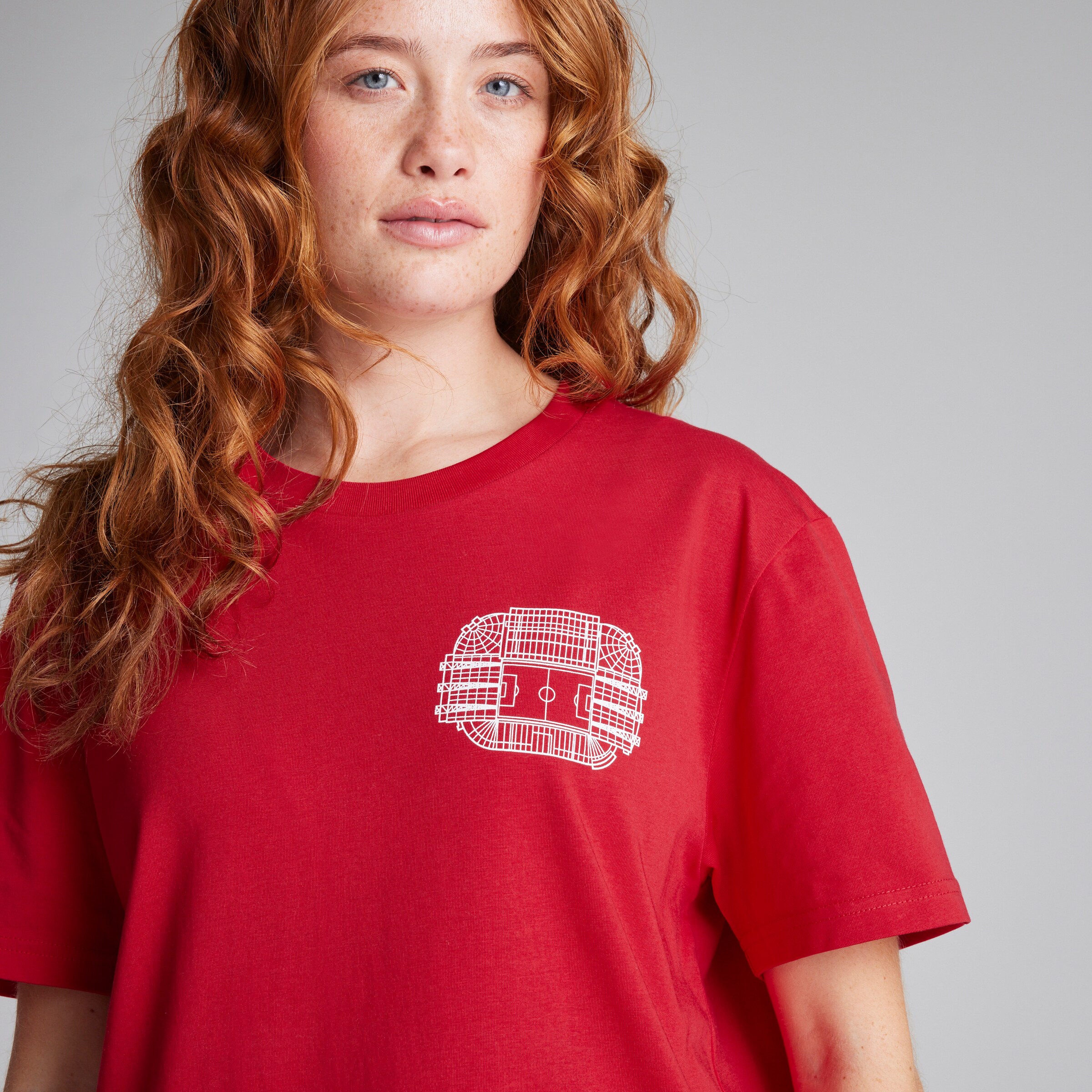 Manchester United Old Trafford Co-ordinates T-Shirt Red Rouge Détail [8-9]