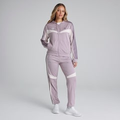 Manchester United x adidas Womens Essentials 3-Stipes Tracksuit Purple