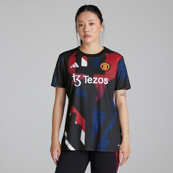 Manchester United Womens Pre-Match Jersey Black Black