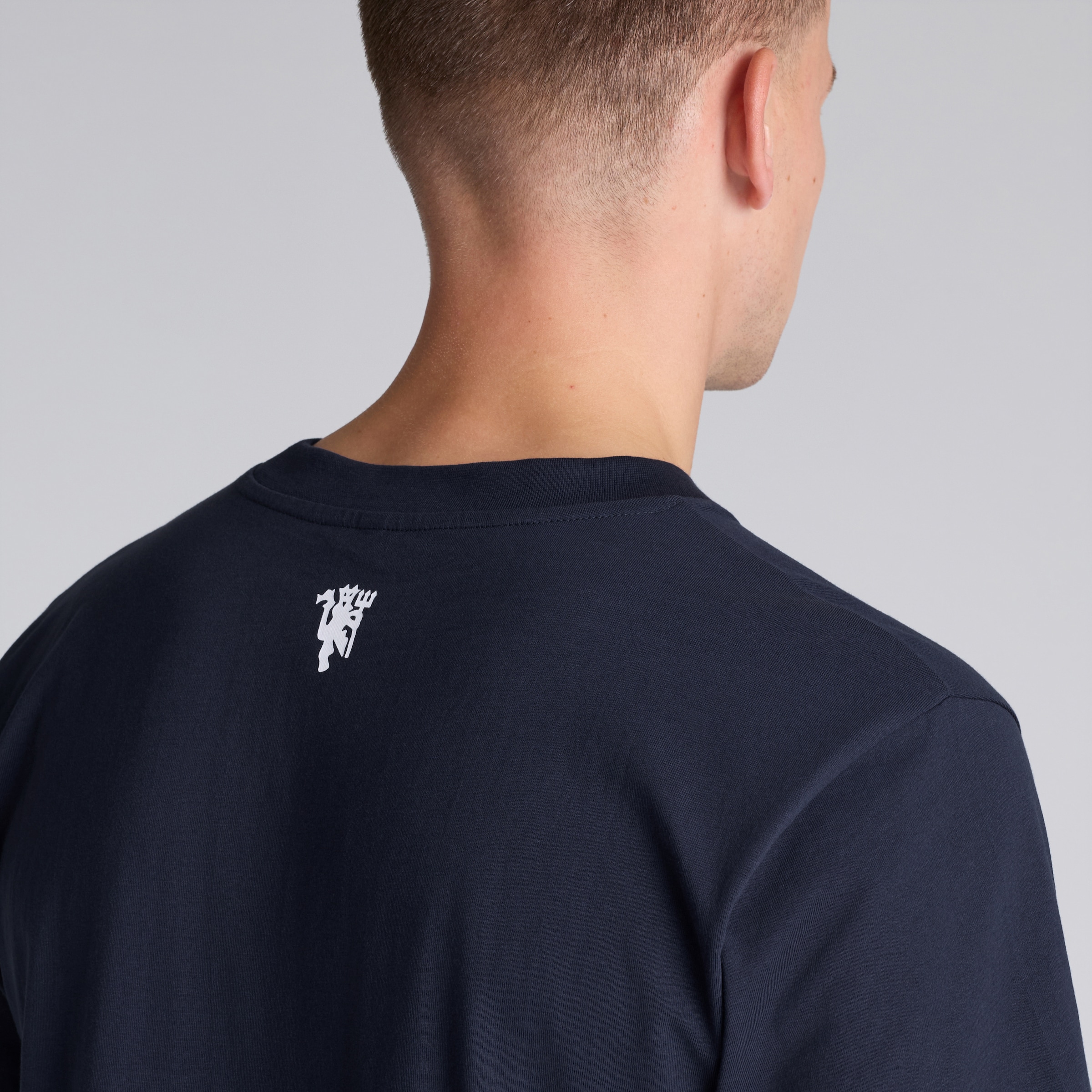 Manchester United MUFC T-Shirt Navy Navy blue Detail [5-5]