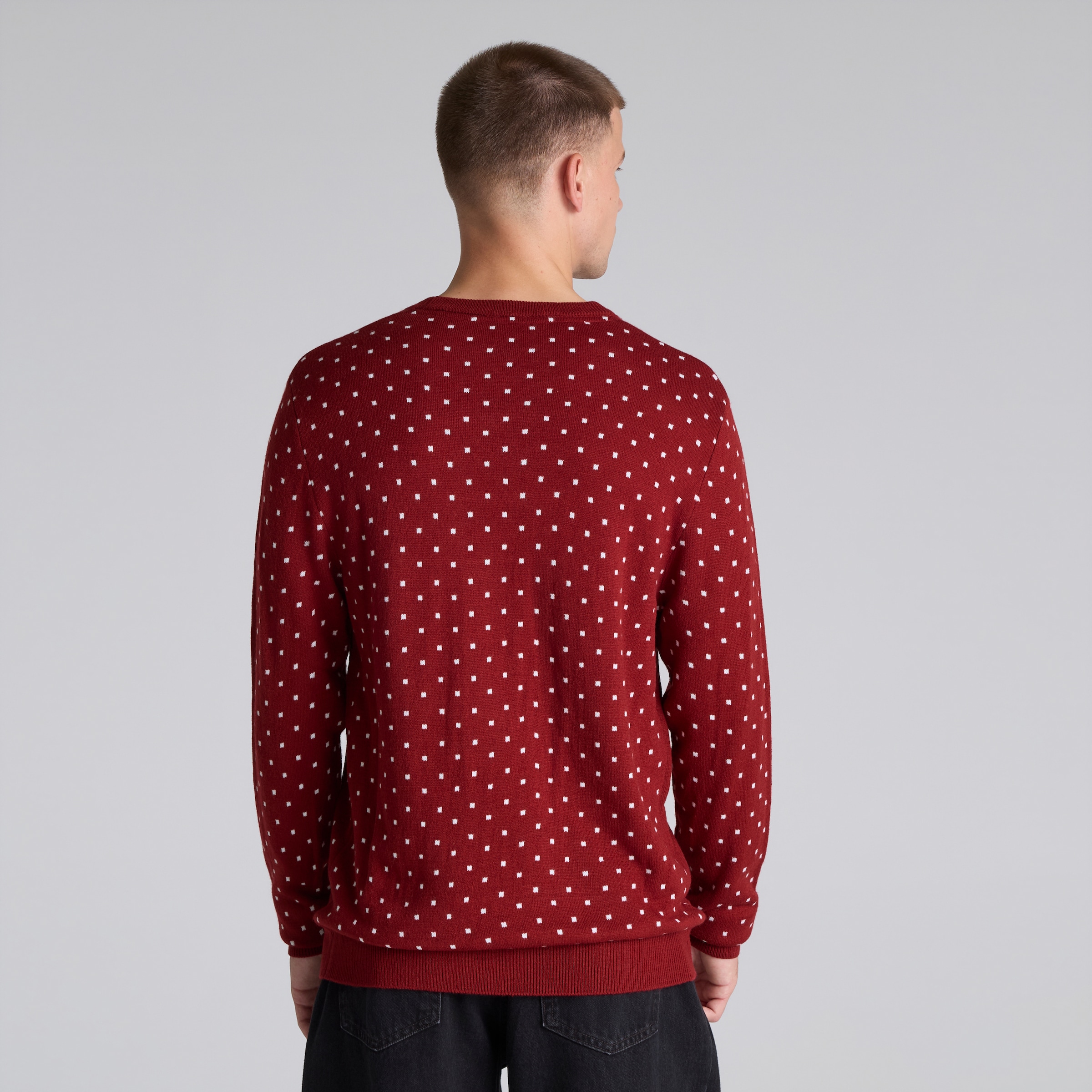 Manchester United Straight Outta Old Trafford Christmas Jumper Red Red Detail [2-5]