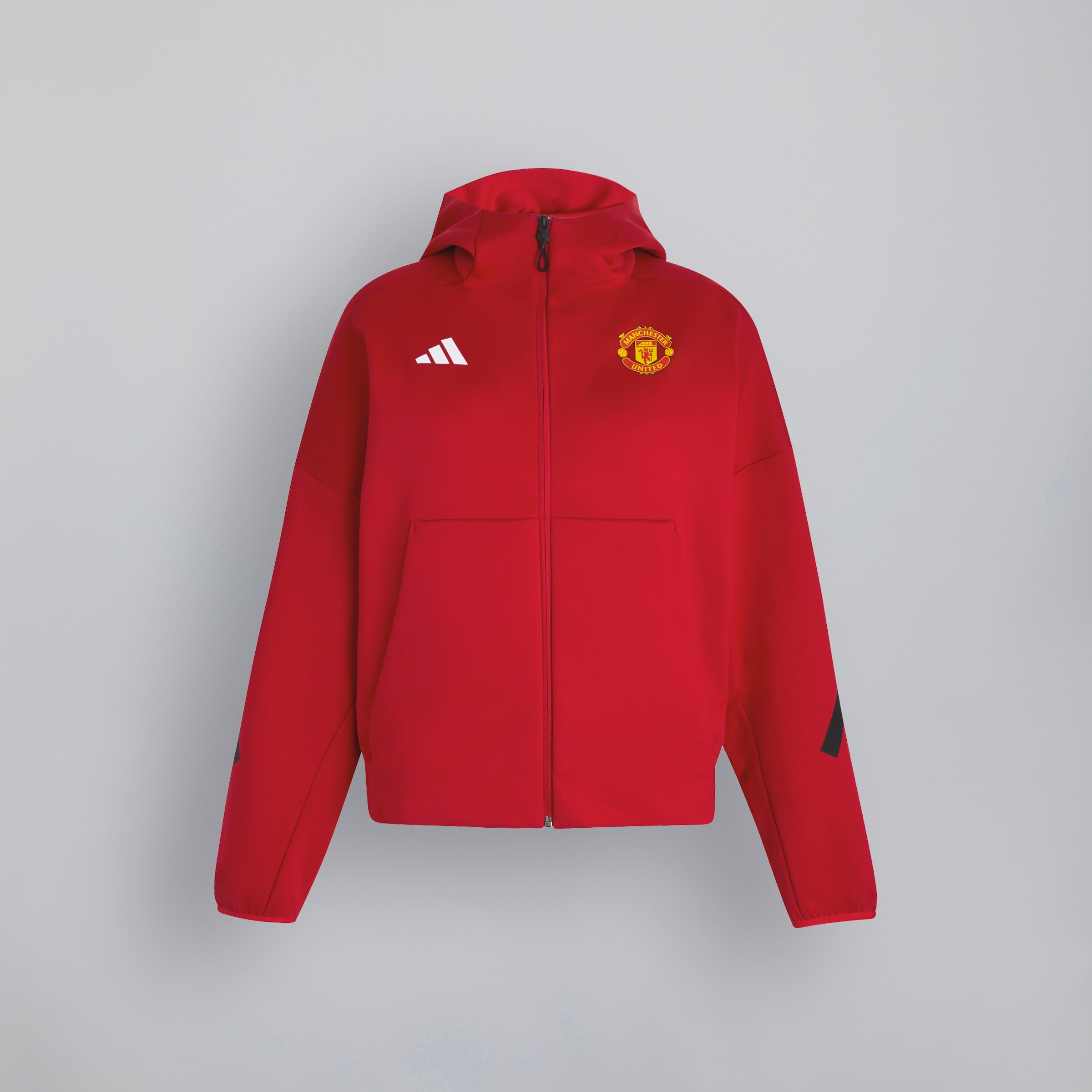 Manchester United 25/26 Anthem Jacket Womens Red Detail [6-7]