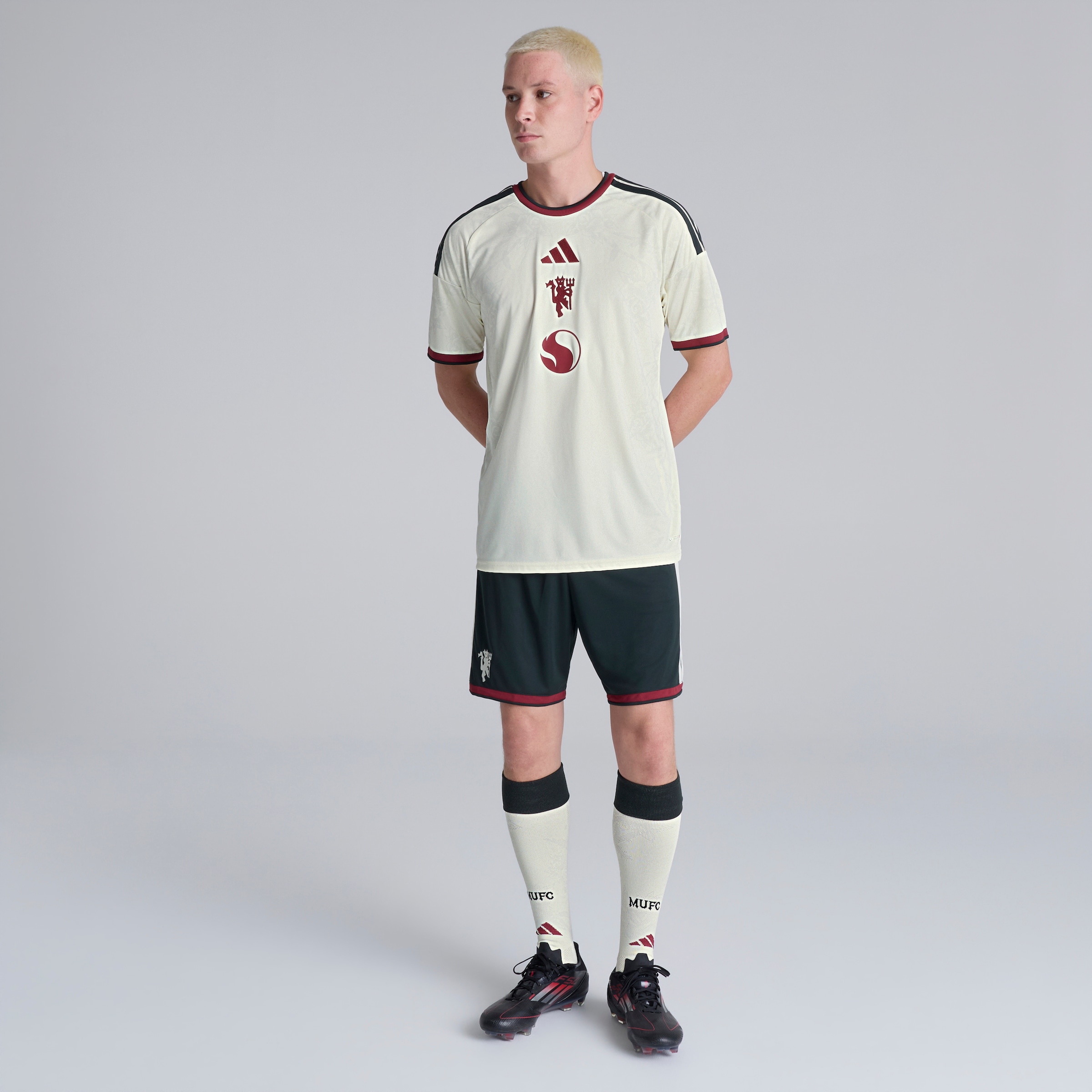 Manchester United 26/27 Third Jersey with Cunha 10 UCL Printing & Badge Beige Detail [4-6]