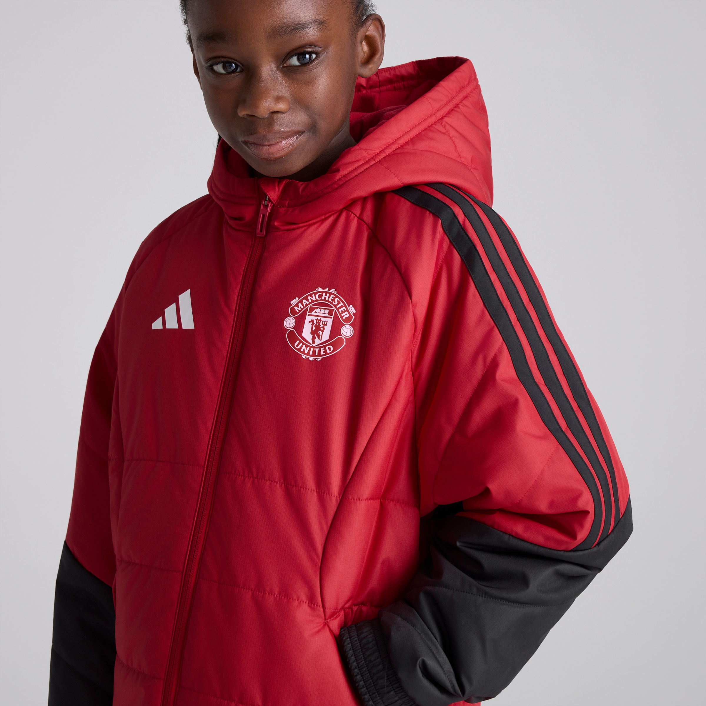 Manchester United Kids 26/27 Training Tiro Winter Jacket Red Red Detail [4-6]