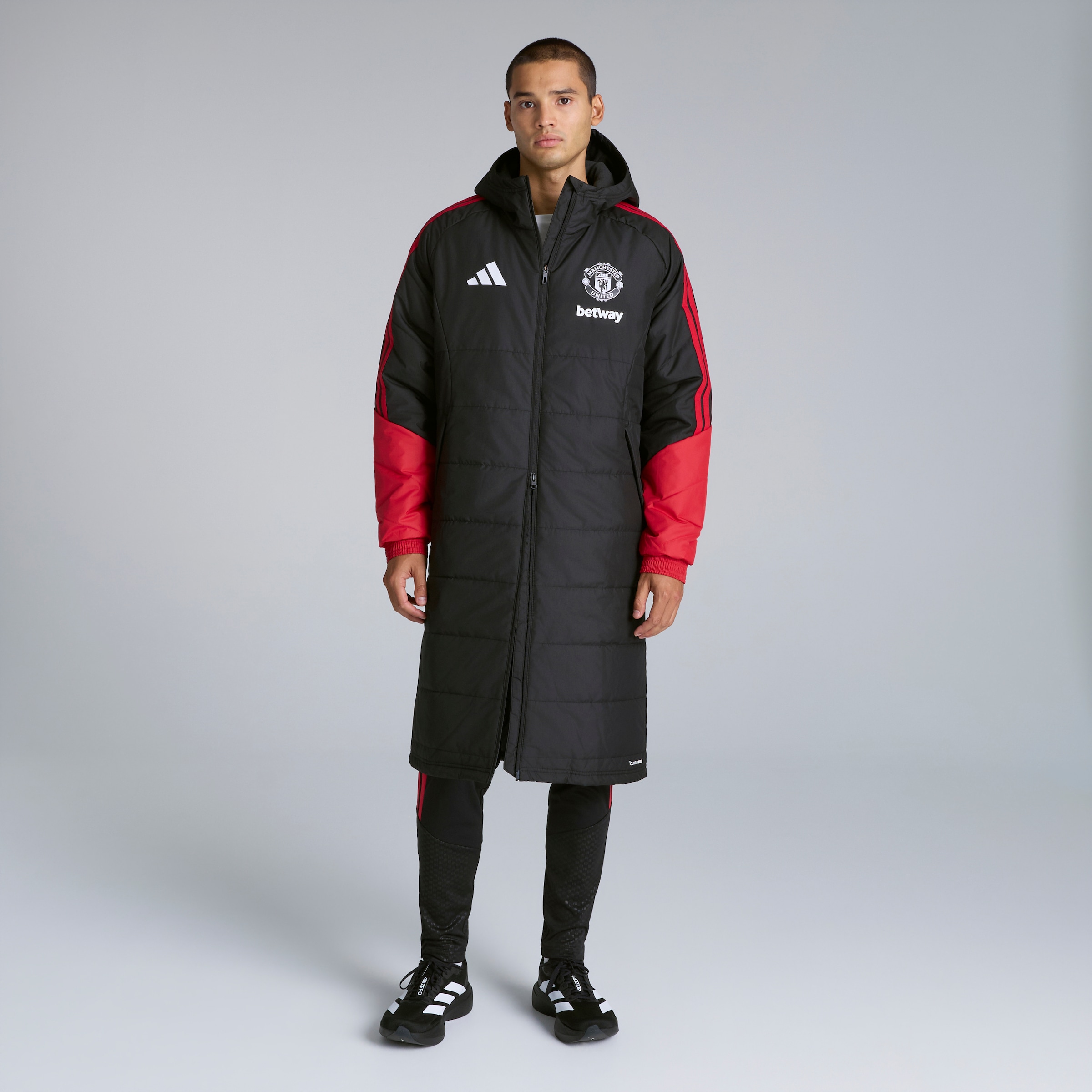Manchester United 26/27 Training Tiro Long Coat Black (Sponsored) 검정색