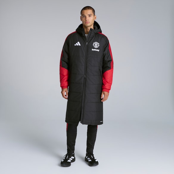 Manchester United 26/27 Training Tiro Long Coat Black (Sponsored) 검정색