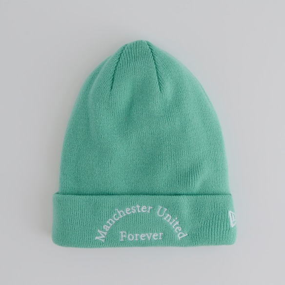 Manchester United x New Era Womens Wordmark Beanie Green Green