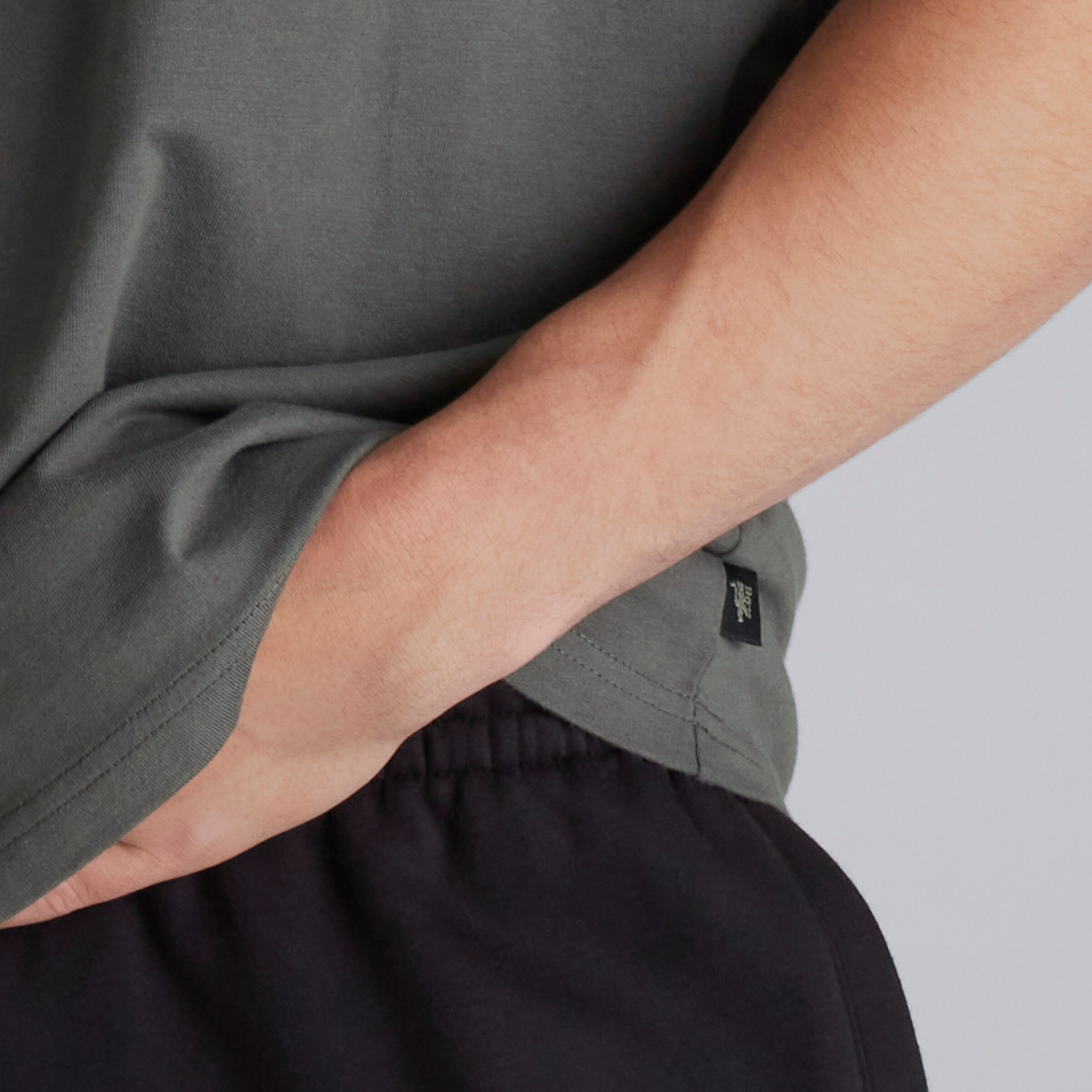 Manchester United Mens Back Print T-Shirt Slate Grey Detail [5-5]