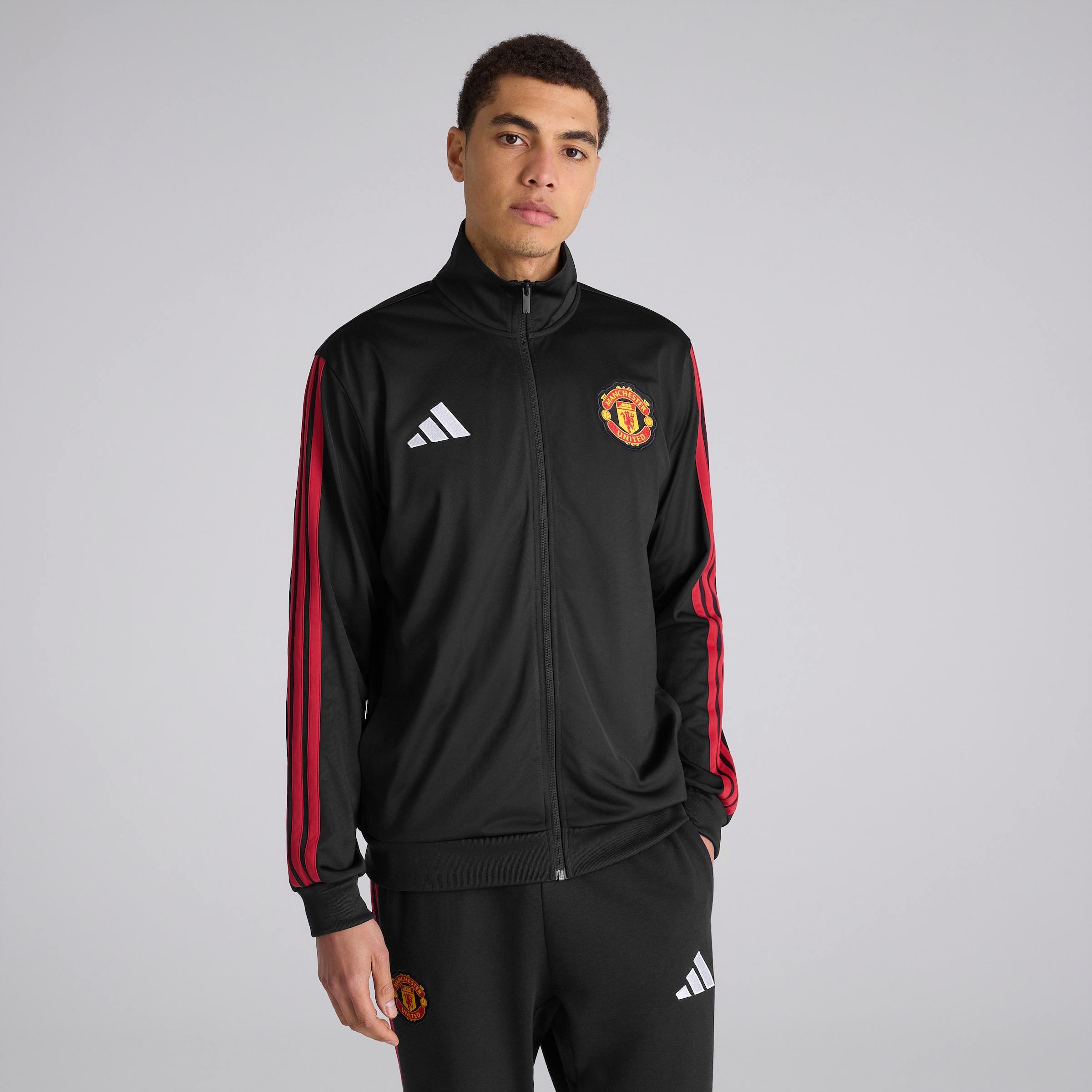 Manchester United x adidas DNA Track Top Black Black