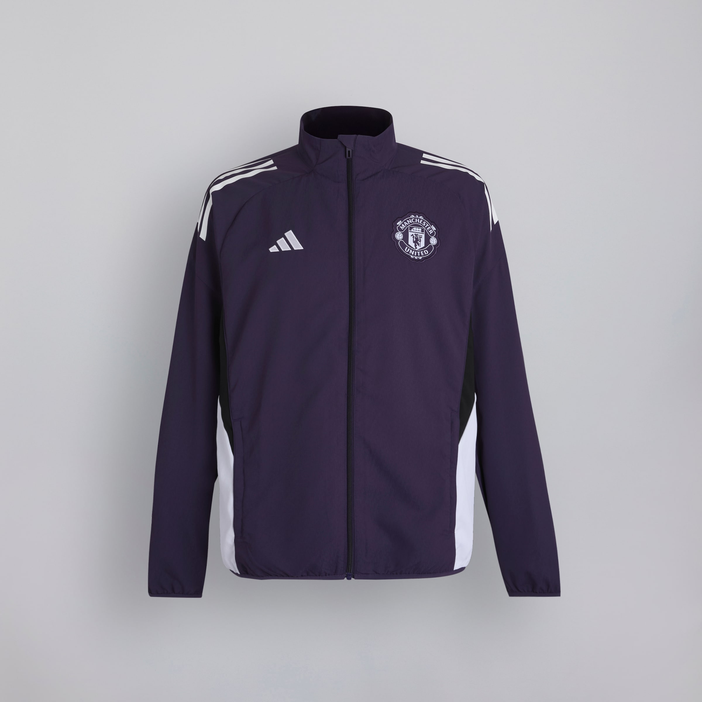 Manchester United Tiro 25 Competition Presentation Jacket Purple Detail [6-7]