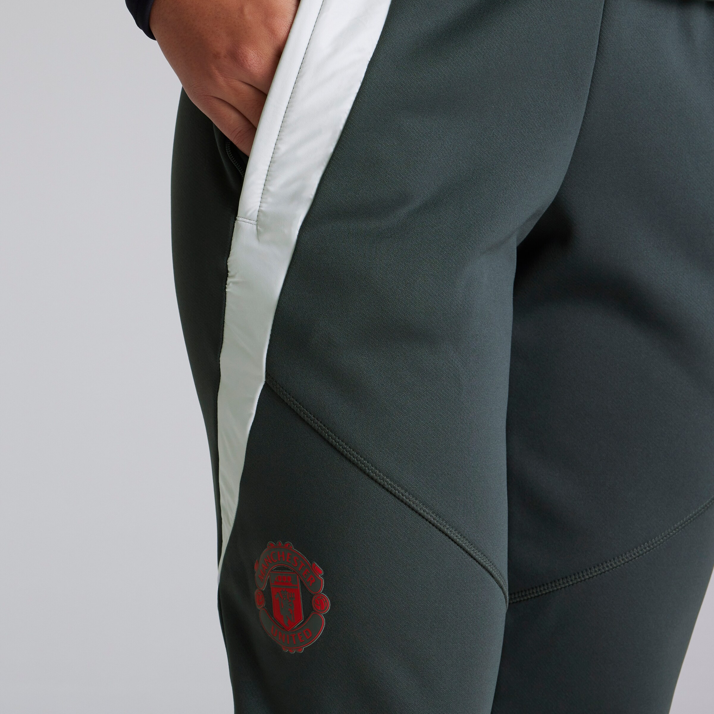 Manchester United European Training Tiro 24 Winterised Tracksuit Bottoms Dark Grey Grey Detail [7-7]