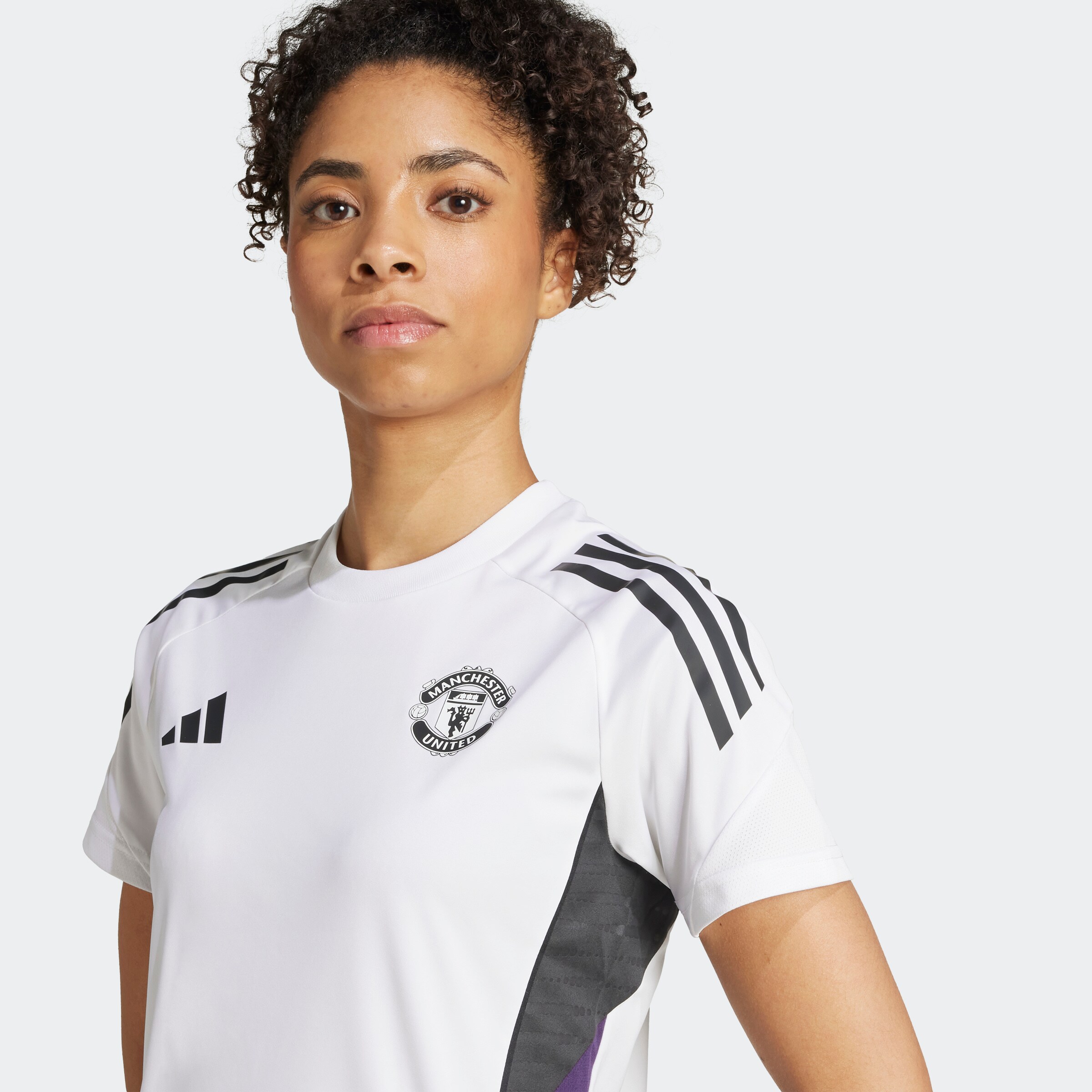 Manchester United Tiro 25 Competition Training Womens Jersey White Detail [5-7]