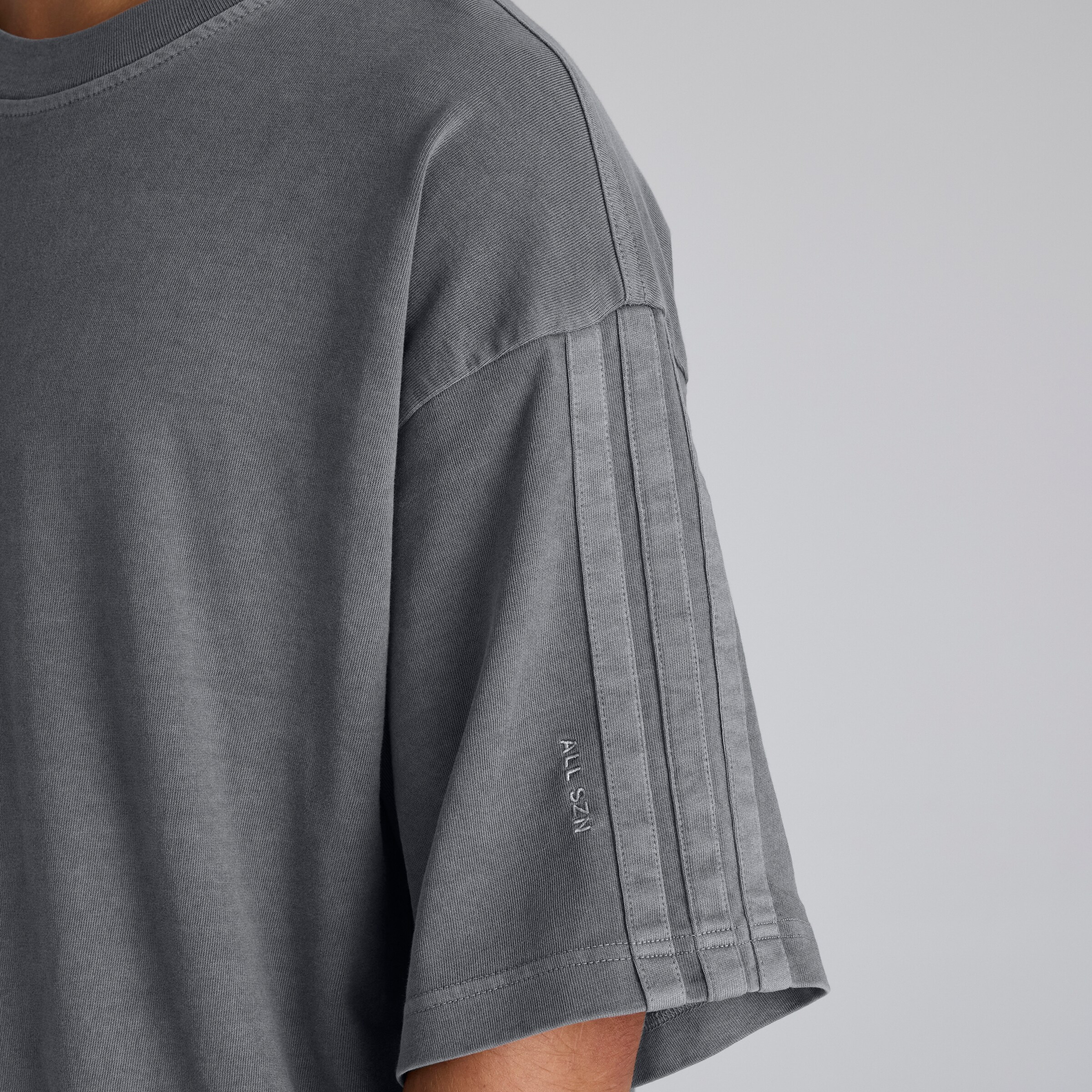 Manchester United x adidas ALL SZN T-Shirt Washed Black Noir Détail [5-5]