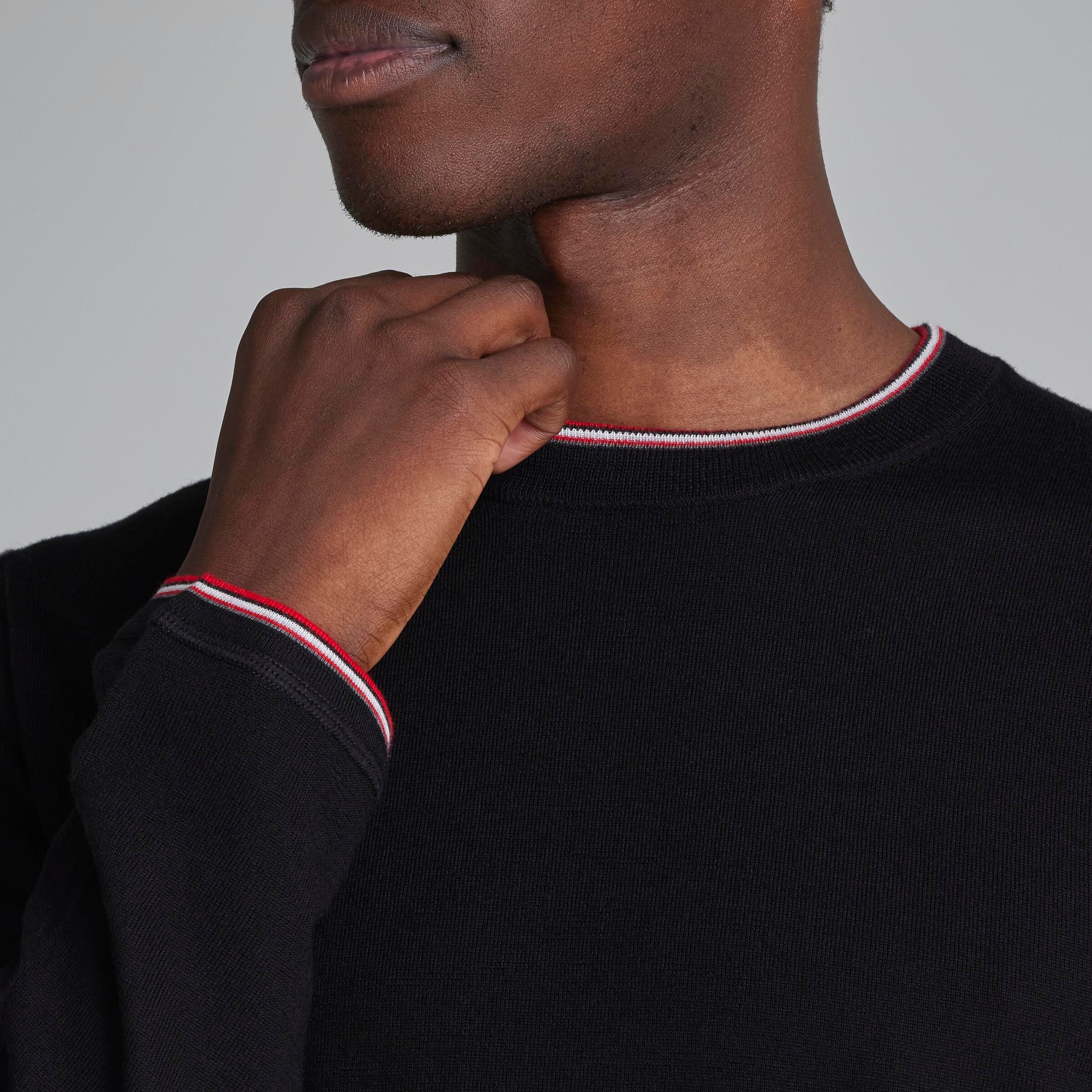 Paul Smith x Manchester United Pull en tricot Noir Noir Détail [4-7]