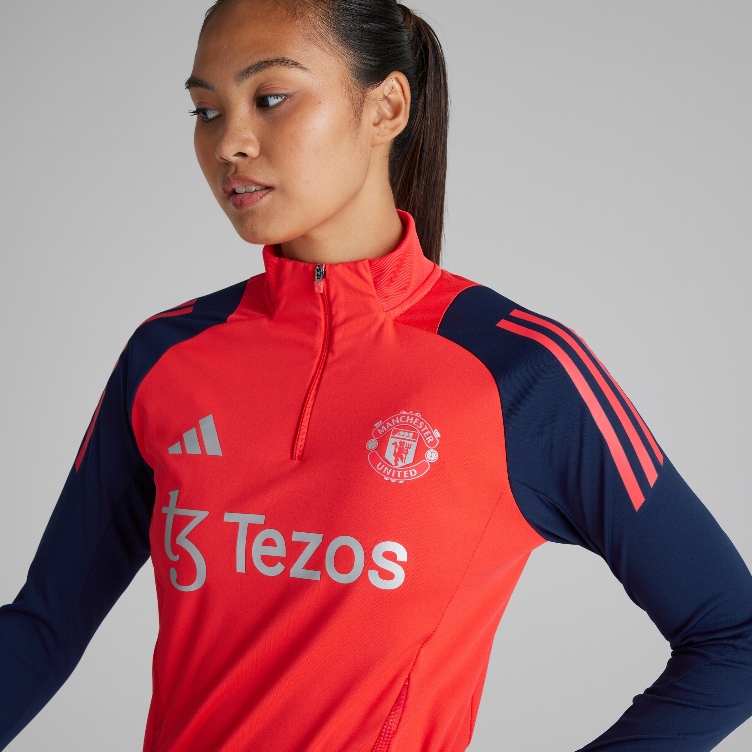 Manchester United Womens Coaches Training Tiro 24 Training Top Red Rouge Détail [5-5]
