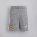 Manchester United x adidas Little Kids Essentials 3-Stripes Shorts Grey Marl
