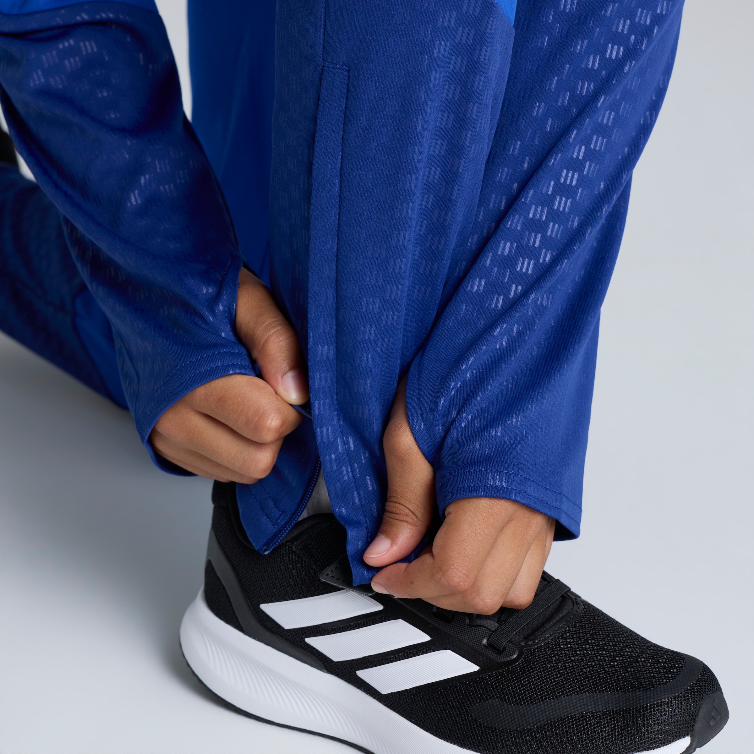 Manchester United Kids 26/27 Cup Training Tiro Pants Blue 蓝色 细节 [6-6]