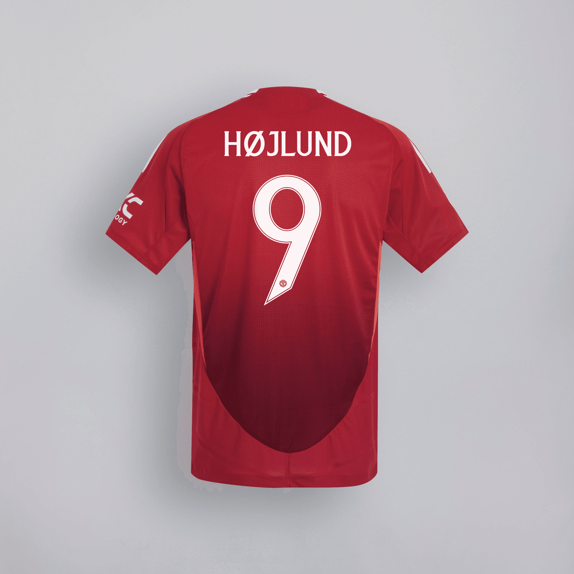 Manchester United 24/25 Home Jersey Kids with Hojlund 9 Cup Printing Rouge