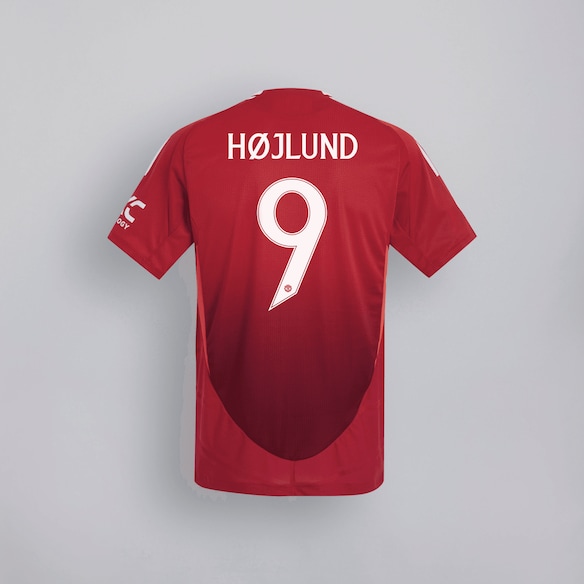 Manchester United 24/25 Home Jersey Kids with Hojlund 9 Cup Printing Rouge