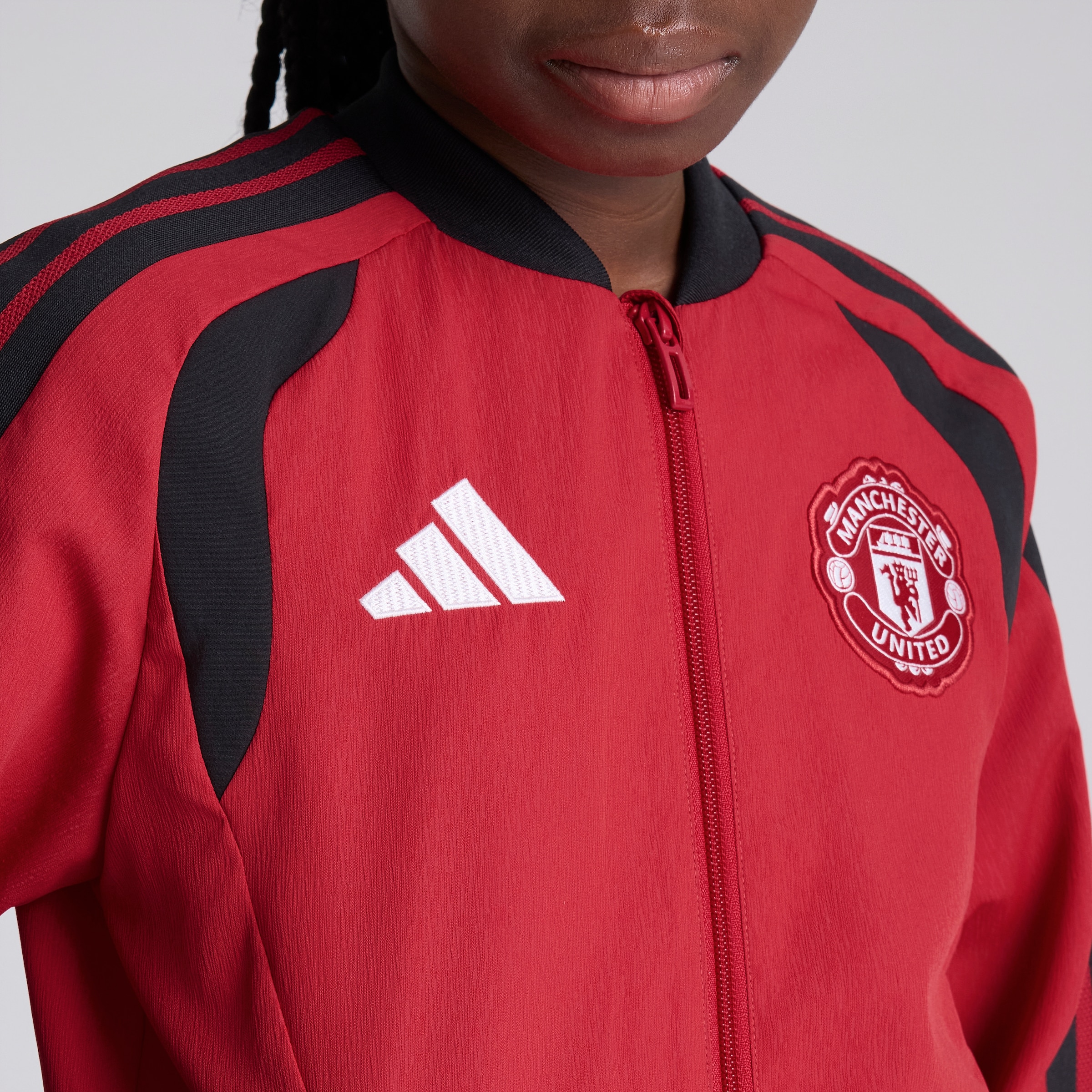 Manchester United Kids 26/27 Training Tiro Presentation Jacket Red Red Detail [5-5]