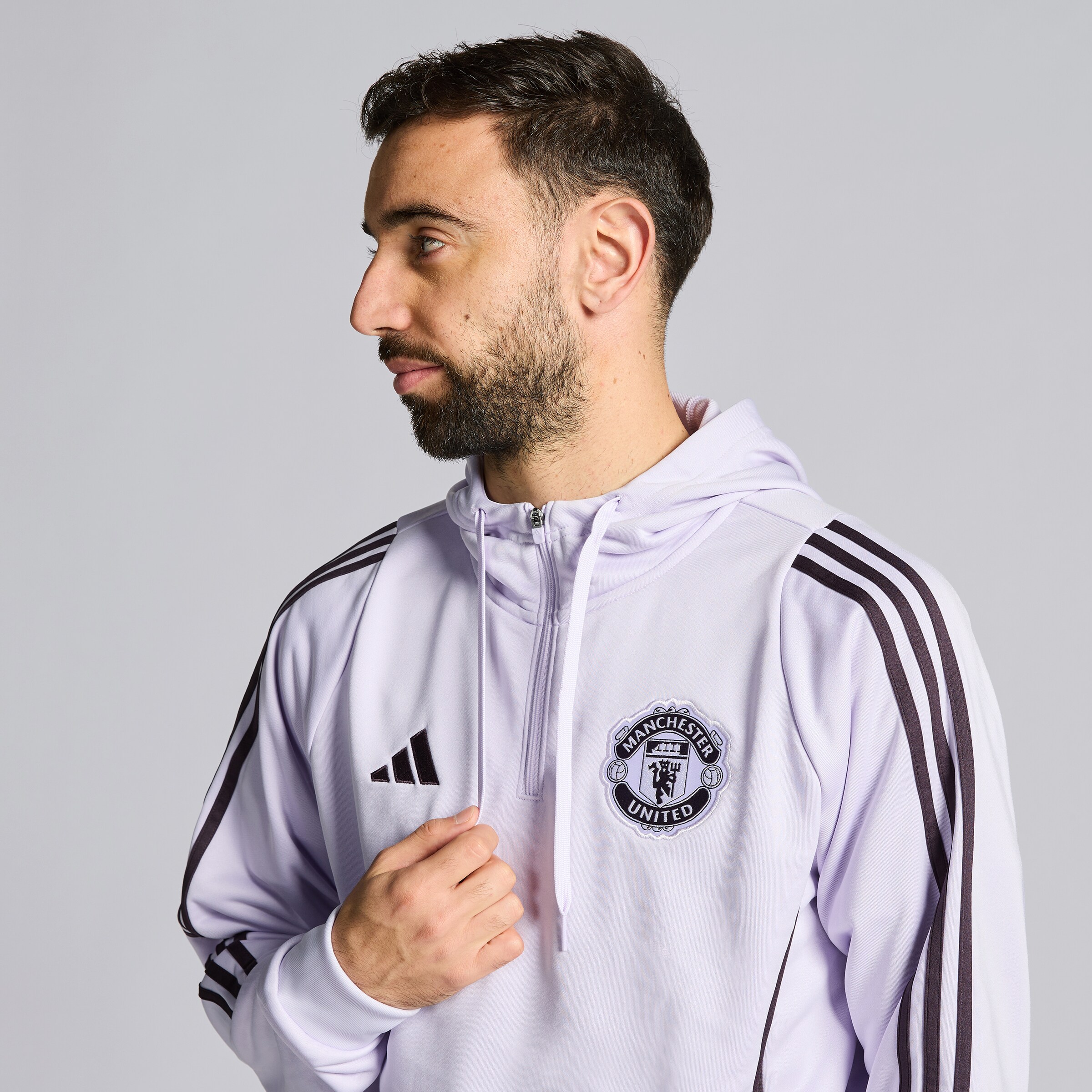 Manchester United Tiro 25 Competition Training Hoodie Purple Detail [5-6]