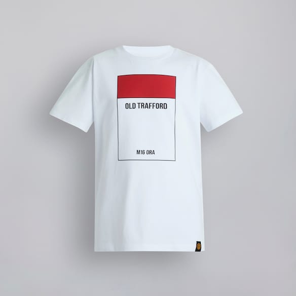 Manchester United Kids Old Trafford M16 0RA T-Shirt White White