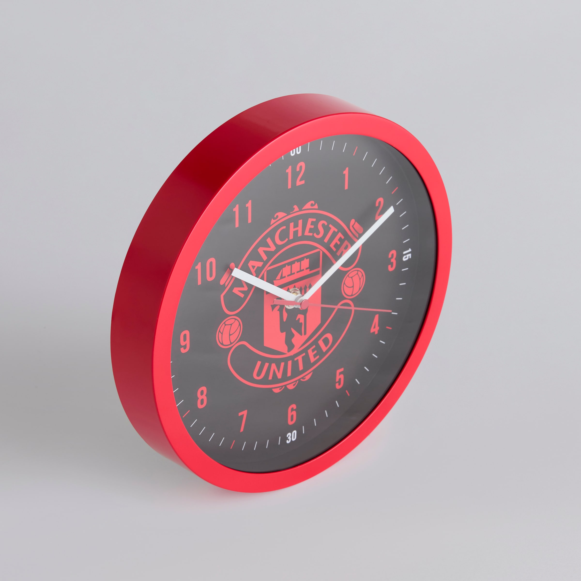 Manchester United Wall Clock Black Black Detail [3-4]