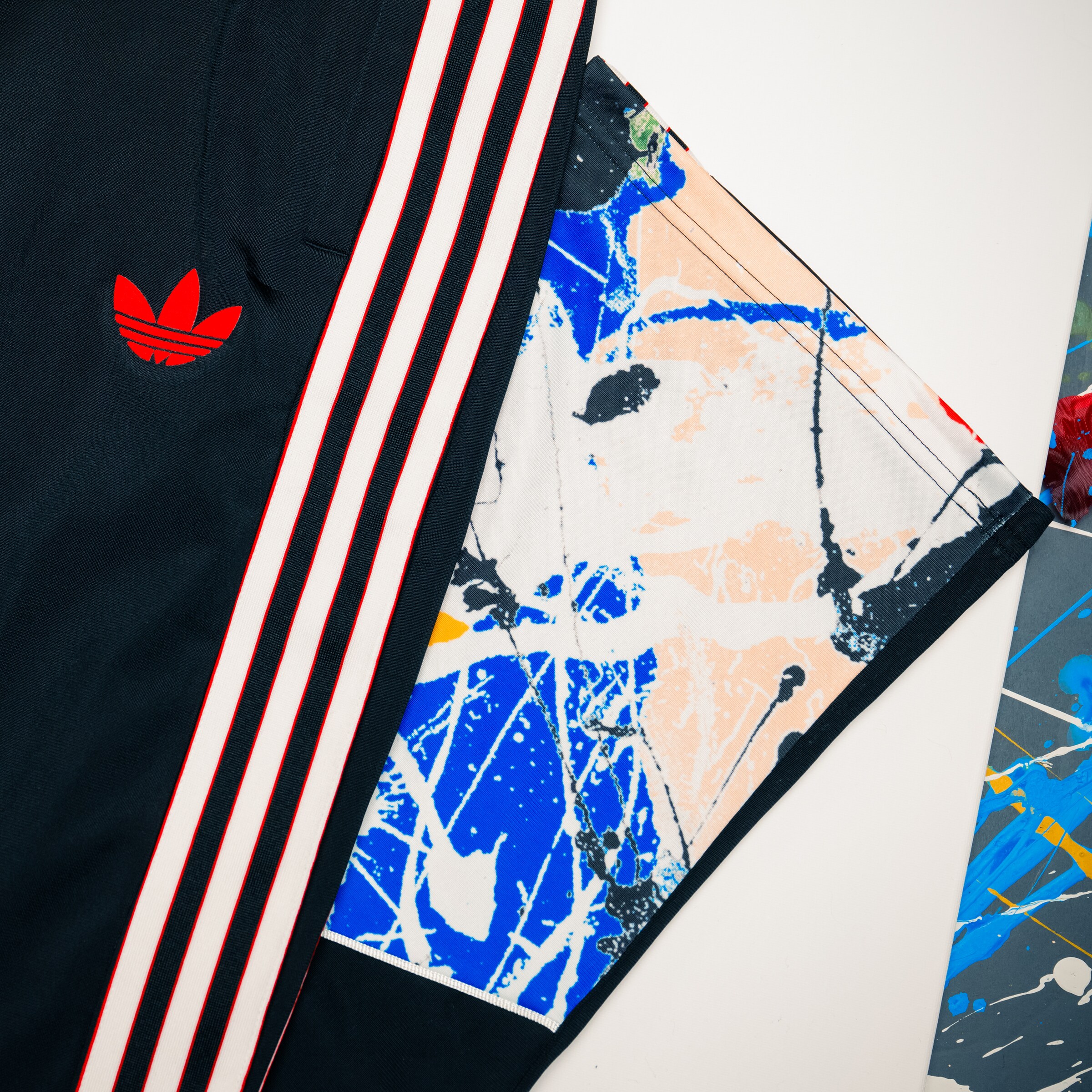 Manchester United x adidas Stone Roses Track Pants Black Black Detail [5-5]