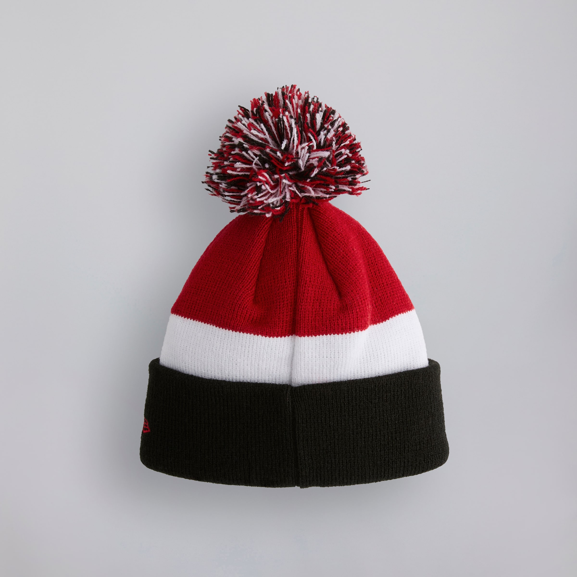 Manchester United x New Era Baby My First Fan Flag Bobble Beanie Red White Detail [2-4]