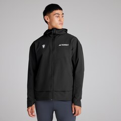 Manchester United x adidas Mens Terrex Multi Softshell Jacket Black