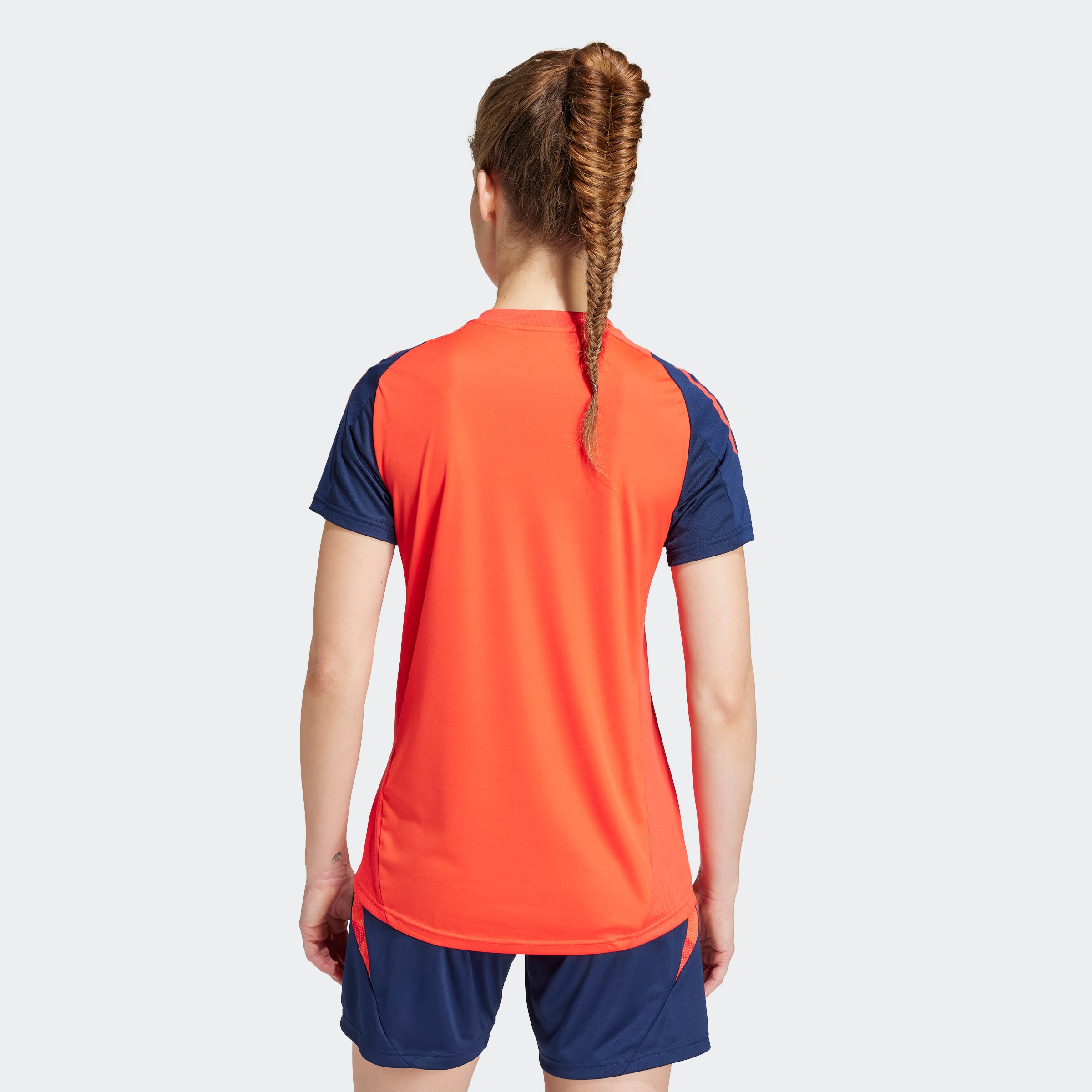 Manchester United Womens Coaches Training Tiro 24 Training Jersey Red Red Detail [2-6]