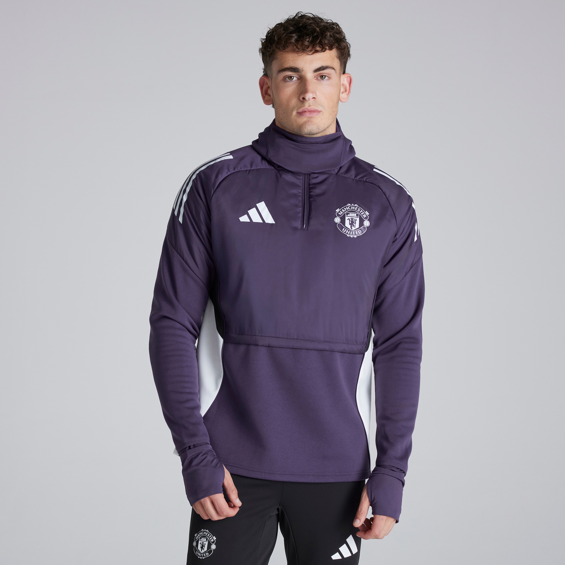 Manchester United Tiro 25 Competition Winterized Top Purple