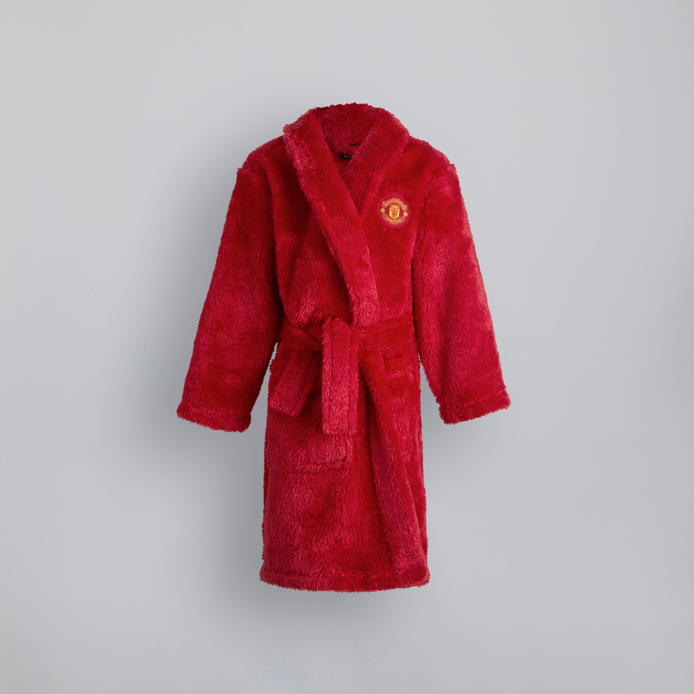 Manchester United Kids Dressing Gown Red Red