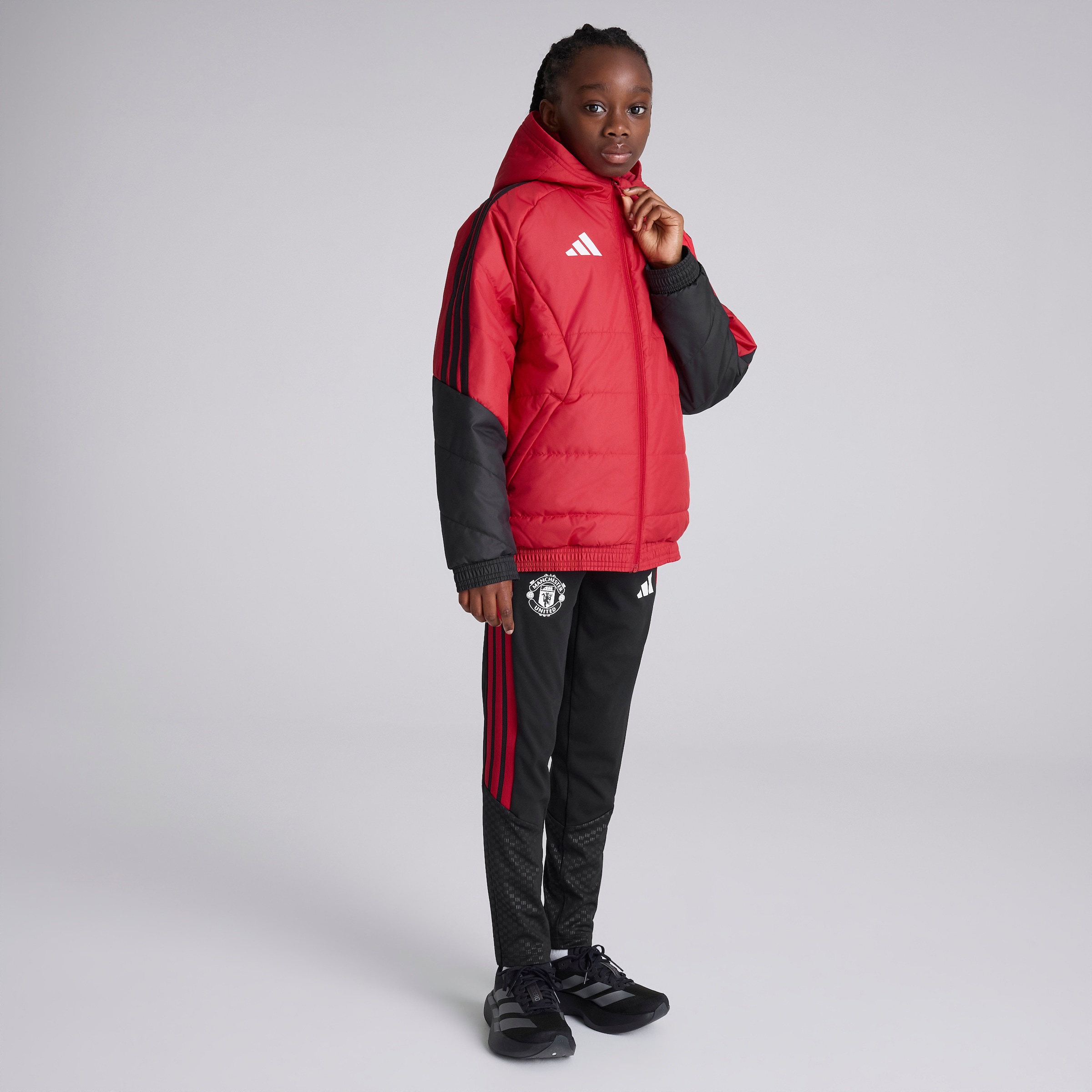 Manchester United Kids 26/27 Training Tiro Winter Jacket Red Red Detail [3-6]