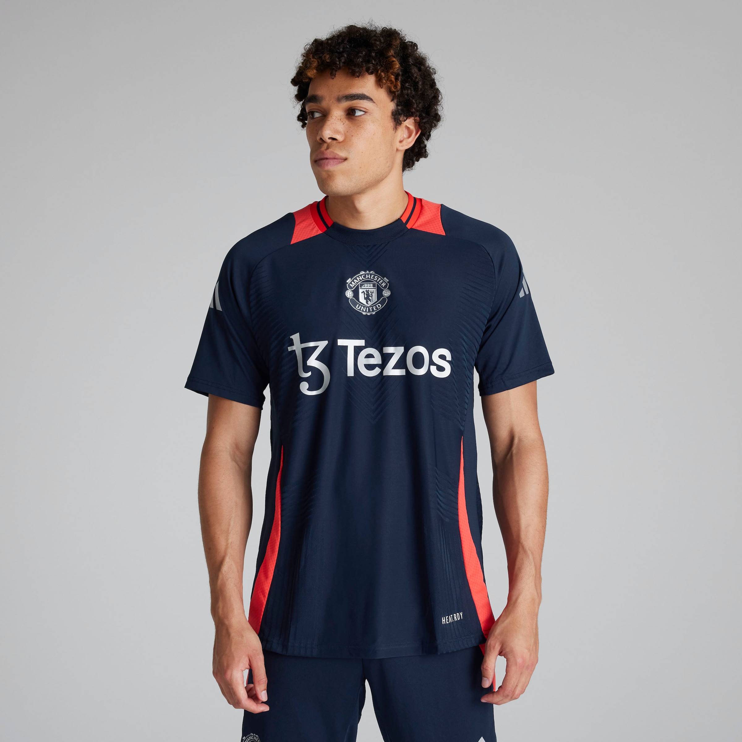Buy Manchester United Tiro 24 Pro Training Jersey Navy
