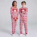 Manchester United Kids Christmas Fairisle Pyjama Red