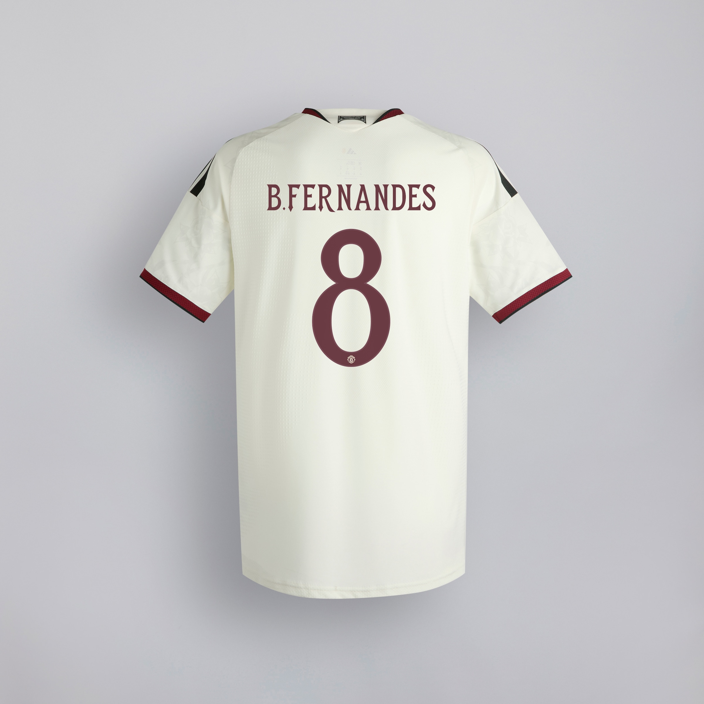 Manchester United 26/27 Third Authentic Jersey with Fernandes 8 UCL Printing & Badge Beige