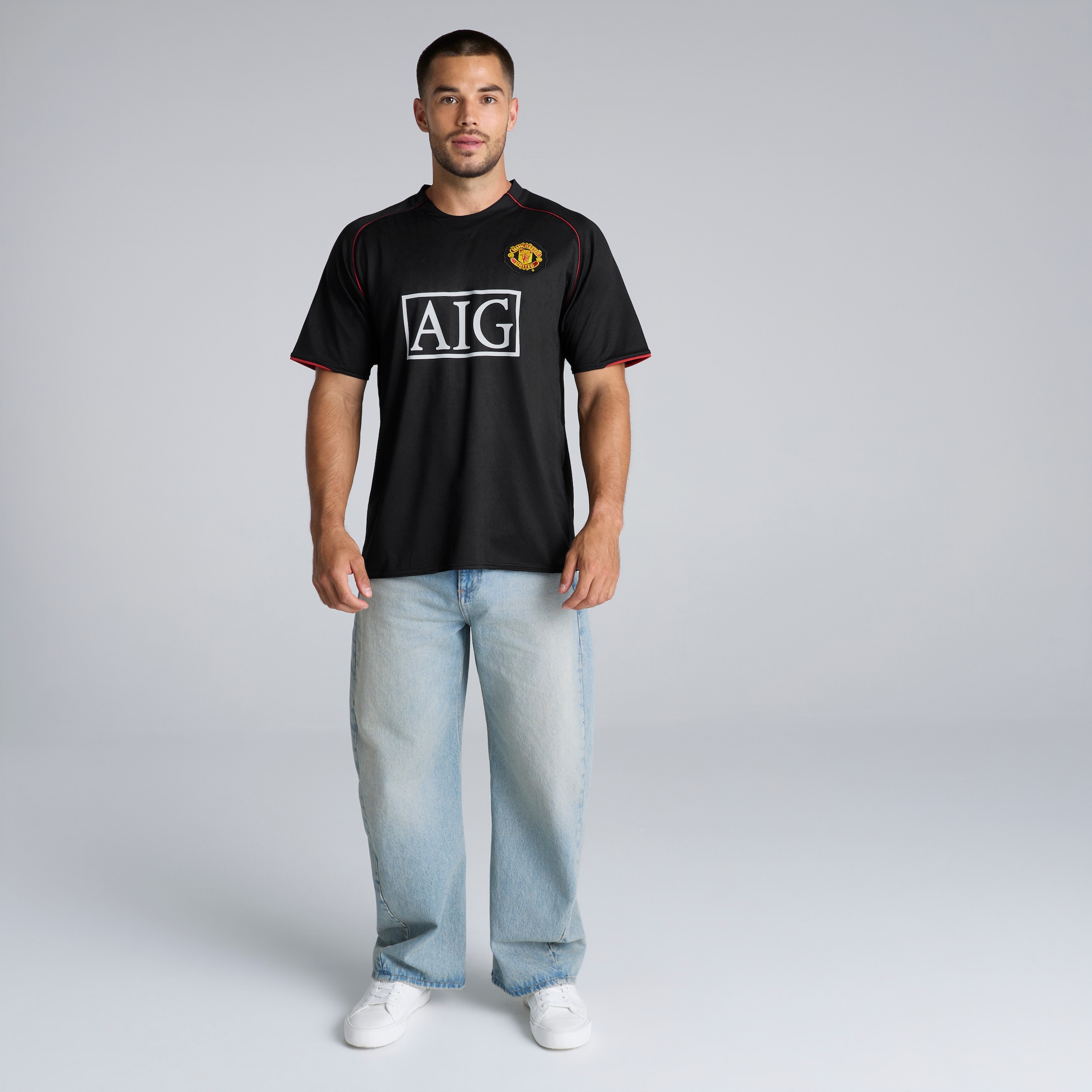 Manchester United 07-08 Away Shirt Black Noir Détail [3-5]