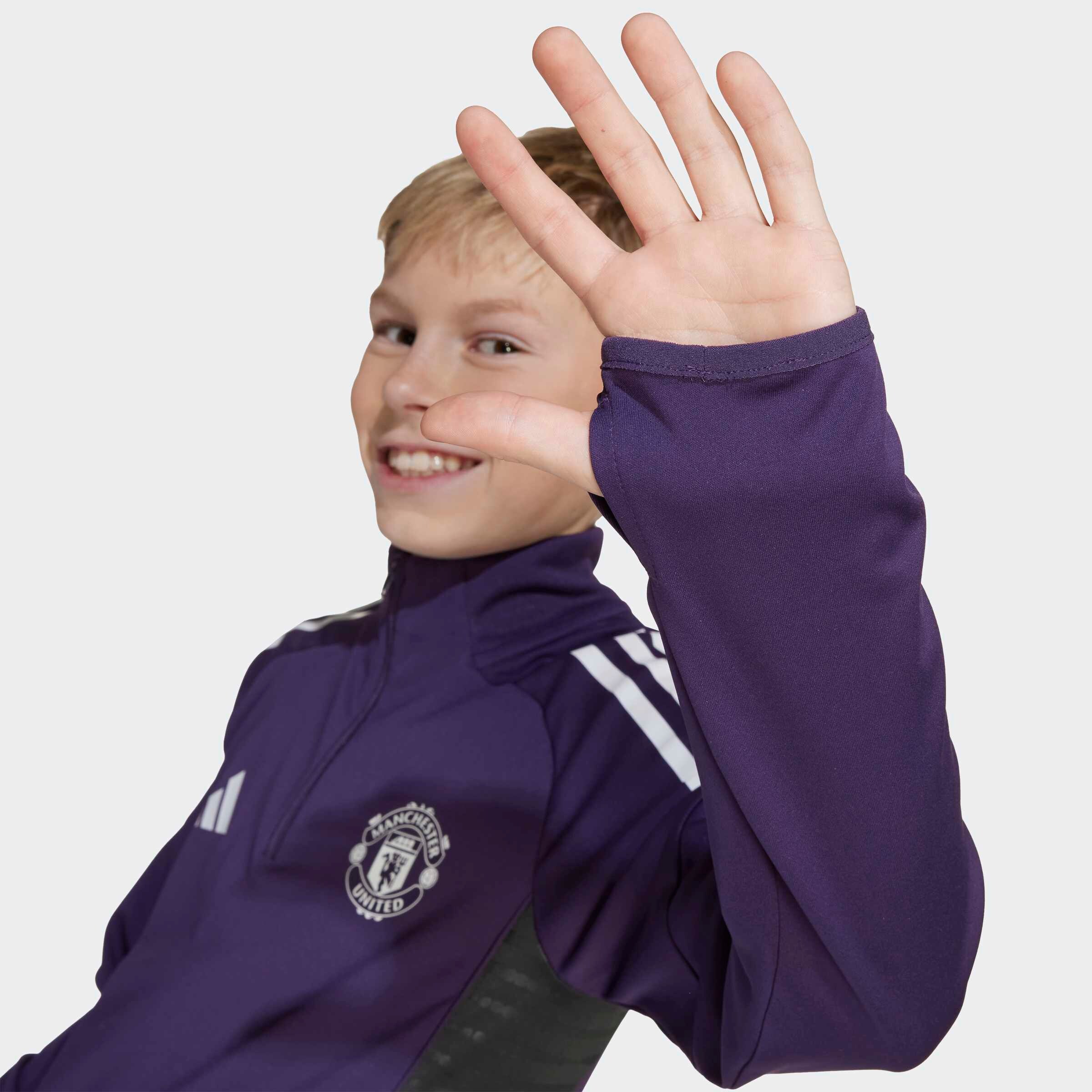 Manchester United Tiro 25 Competition Training Top Kids Violet Détail [4-9]