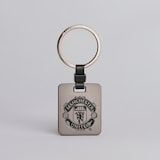 Manchester United Galvanised Keyring Black