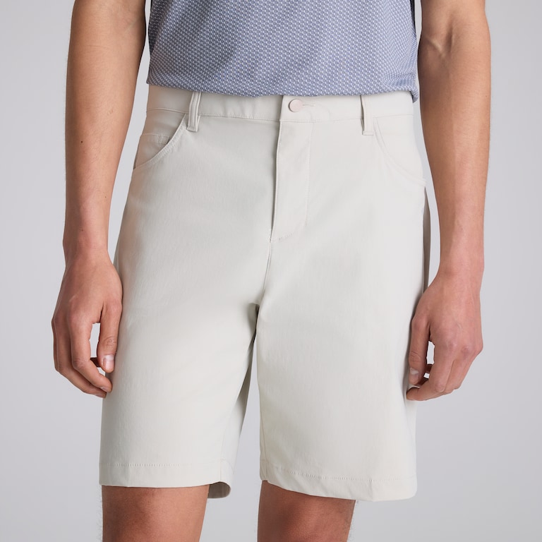 Manchester United x adidas Golf Ultimate365 5-Pocket Golf Shorts Beige