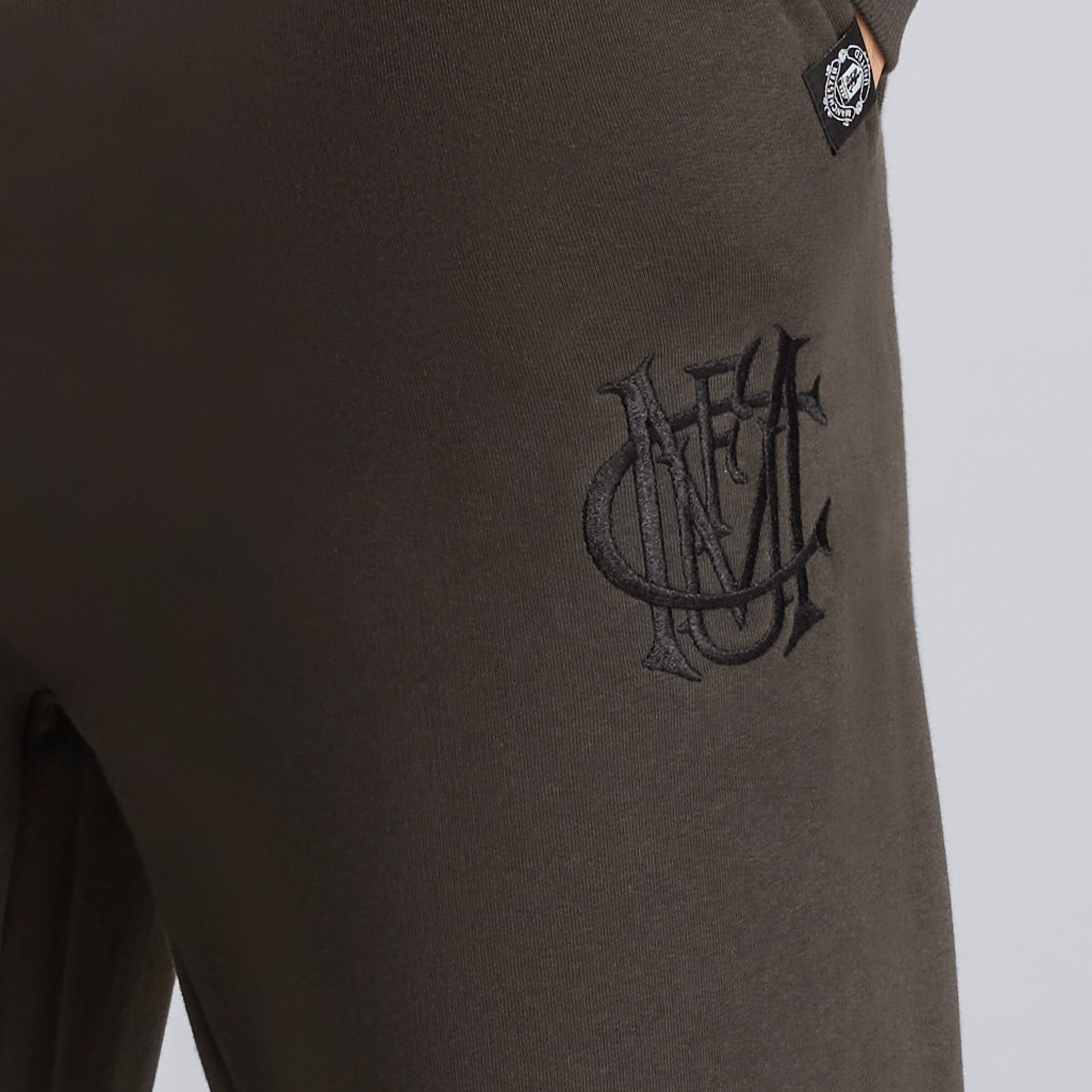 Manchester United Archive Joggers Charcoal Detail [4-5]