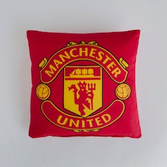 Manchester United Crest Cushion Red