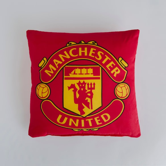 Manchester United Crest Cushion Red Red