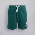 Manchester United Kids Varsity Print Shorts Green