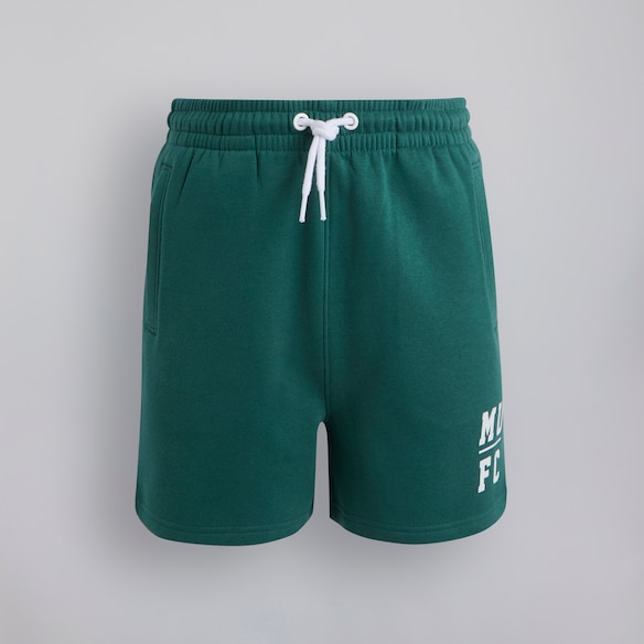 Manchester United Kids Varsity Print Shorts Green Green
